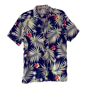 Vans | Black Daintree Hawaiian Short Sleeve Classic Fit Button Down Shirt, Small